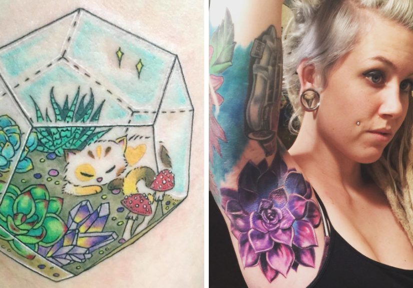 139 Awesome Succulent Tattoo Ideas For People Who Are Crazy About Succulents