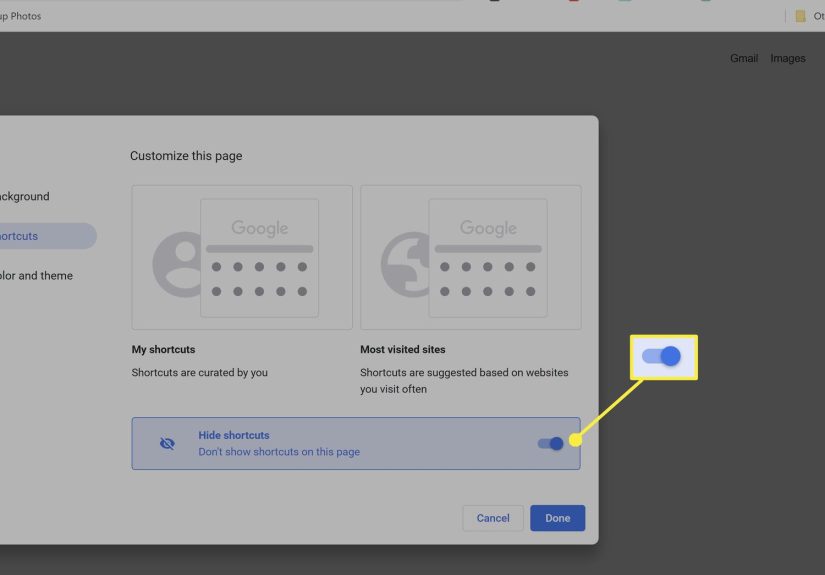 How to Remove New Tab Shortcuts in Google Chrome