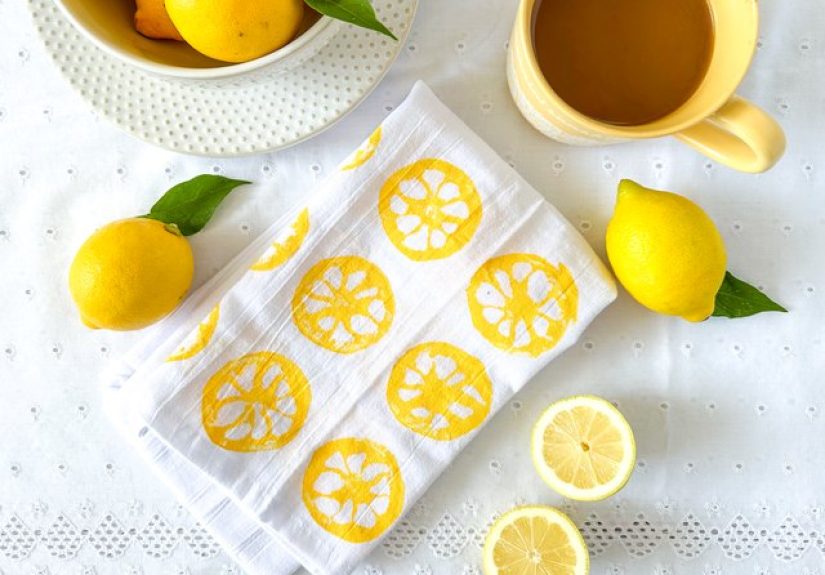 Make Your Own Citrus-Print Tea Towels