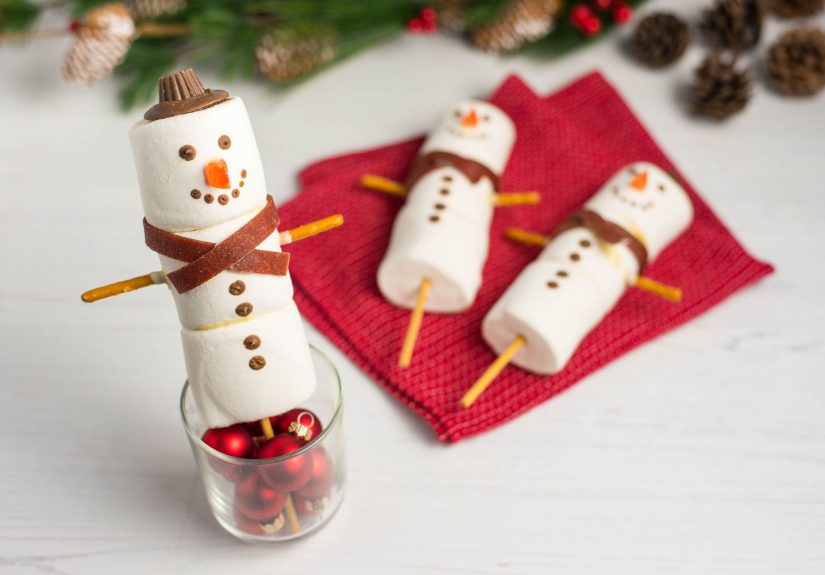 Marshmallow Candy Snowmen Recipe