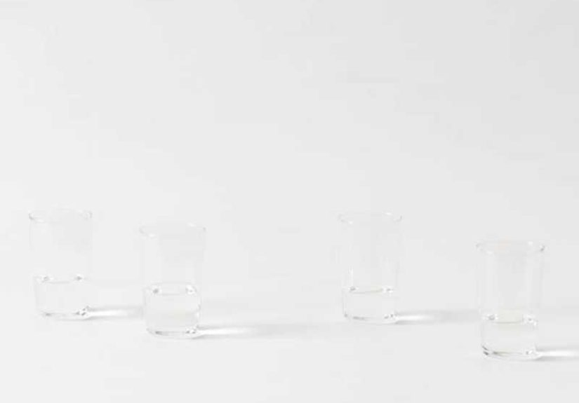 R+D Lab Luisa Clear Water Glass: The Perfect Blend of Design and Function