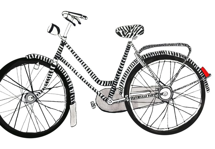 This Is A Drawing Of The Bike I Use In The Netherlands.
