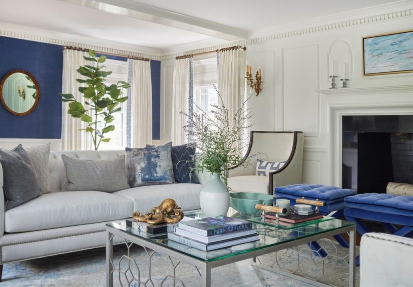 23 Blue and Gray Living Room Ideas