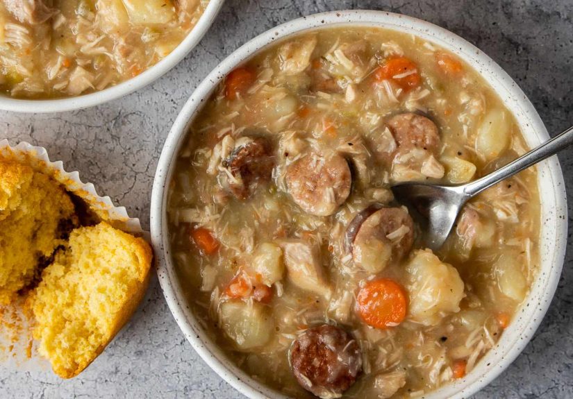 Chicken and Smoked Sausage Stew Recipe