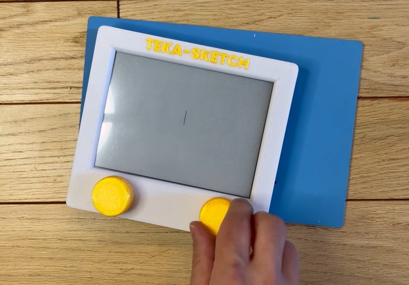 Digital Etch-A-Sketch Also Plays Snake