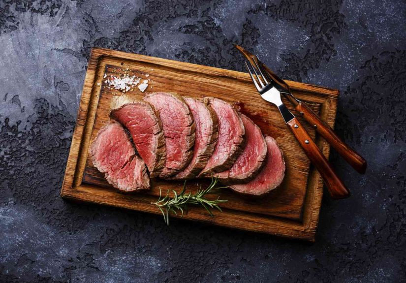 Dinner Menu Featuring Beef Tenderloin