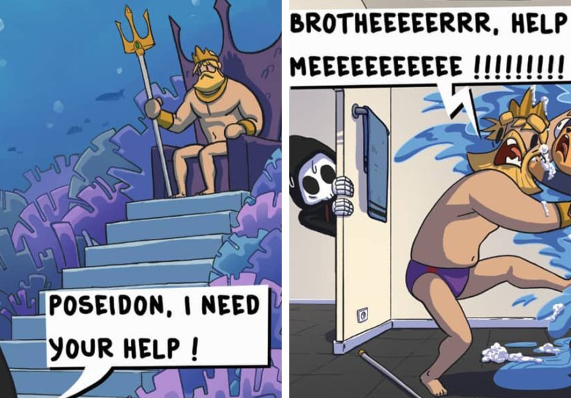 Greek Mythology Characters Come Alive In These “Goofy God Comics” (30 New Pics)