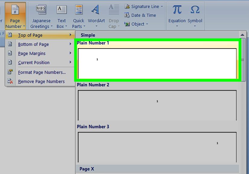How to Insert Page Numbers in Microsoft Word 2007 in 4 Steps