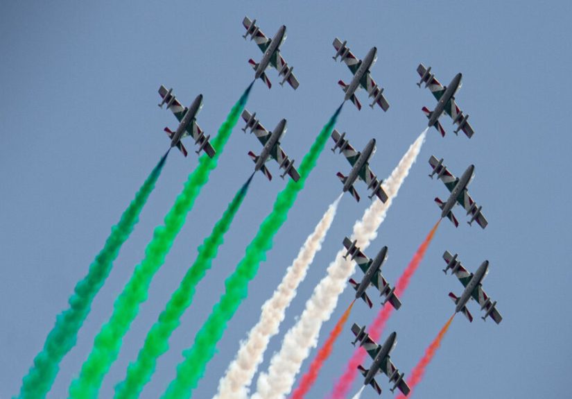 I Photographed The Frecce Tricolori Flyover