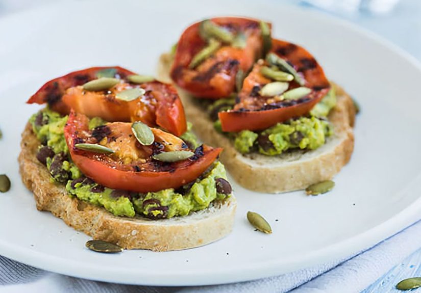 Smashed Avocado and Black Bean Sandwich Recipe