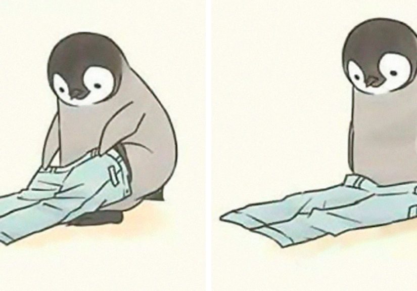 This Artist Draws Comics About A Little Penguin Who Fails At Basic Life Tasks, Except Being Super Cute (30 Pics)