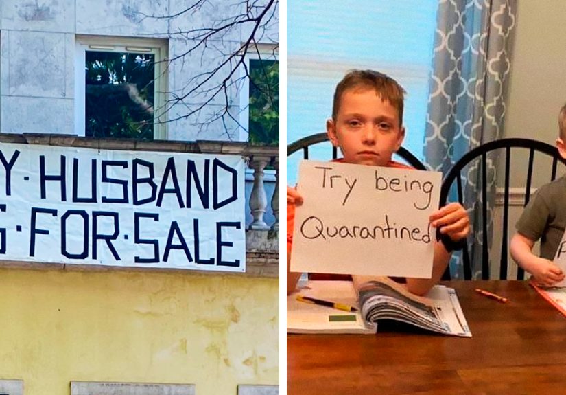 40 Funny Quarantine Signs By People Who Haven’t Lost Their Spirits Yet