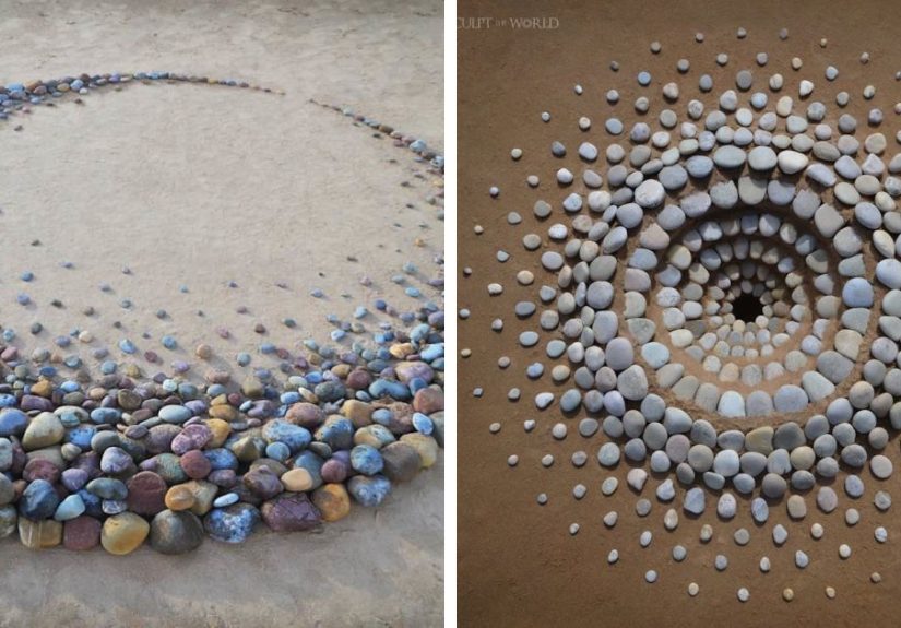 Artist Arranges Stones In Stunning Patterns On The Beach, Finds It Very Therapeutic (30 Pics)