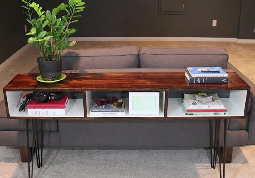Build a Mid-Century Modern Sofa Table