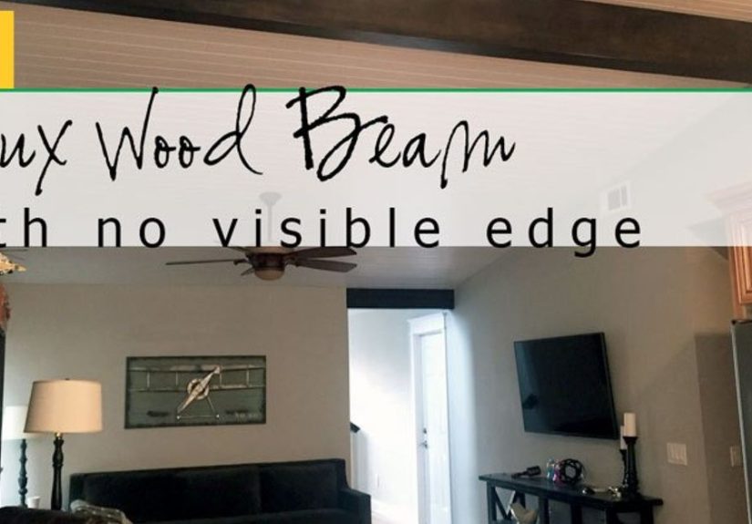 DIY Faux Wood Beam Without a Visible Edge