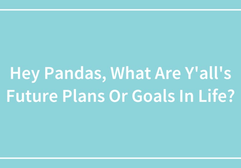 Hey Pandas, What Are Y’all’s Future Plans Or Goals In Life?