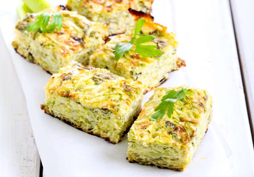 Parmesan Zucchini Squares Recipe
