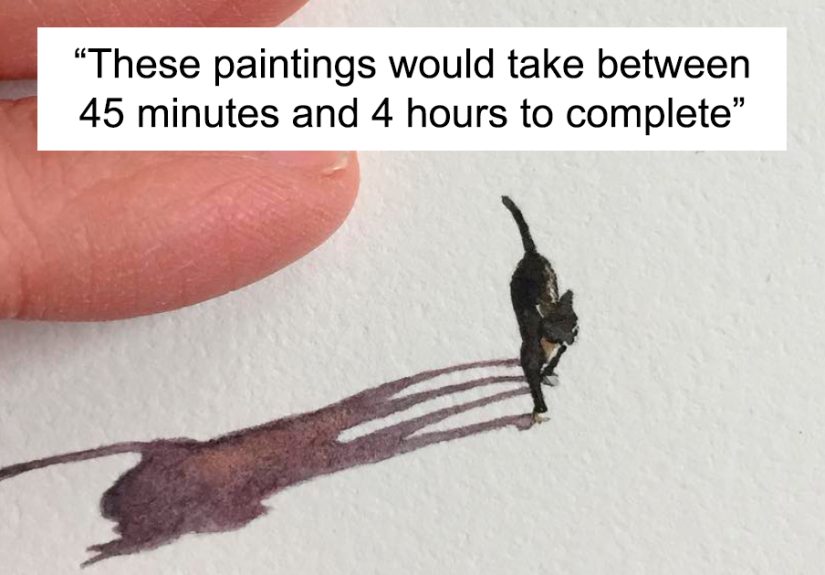 These 96 Tiny Paintings By Brooke Rothshank Are One-Inch Replicas Of Everyday Things