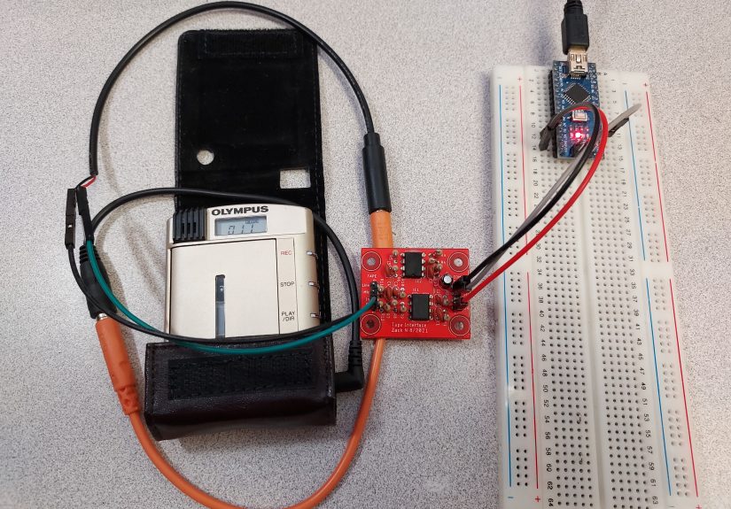Audio Tape Interface Revives Microcassettes As Storage Medium