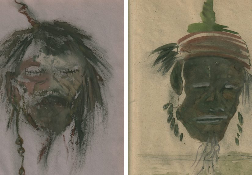 Beautiful Watercolors From 1940 Were Discovered To Be Of Shrunken Heads (8 Pics)