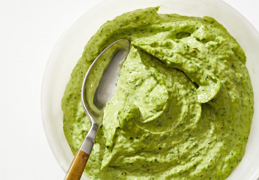 Best Green Tahini Dip Recipe - How To Make Green Tahini Dip