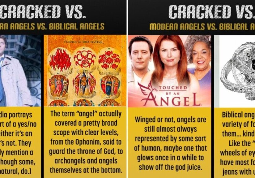Cracked VS: Modern Angels vs. Biblical Angels