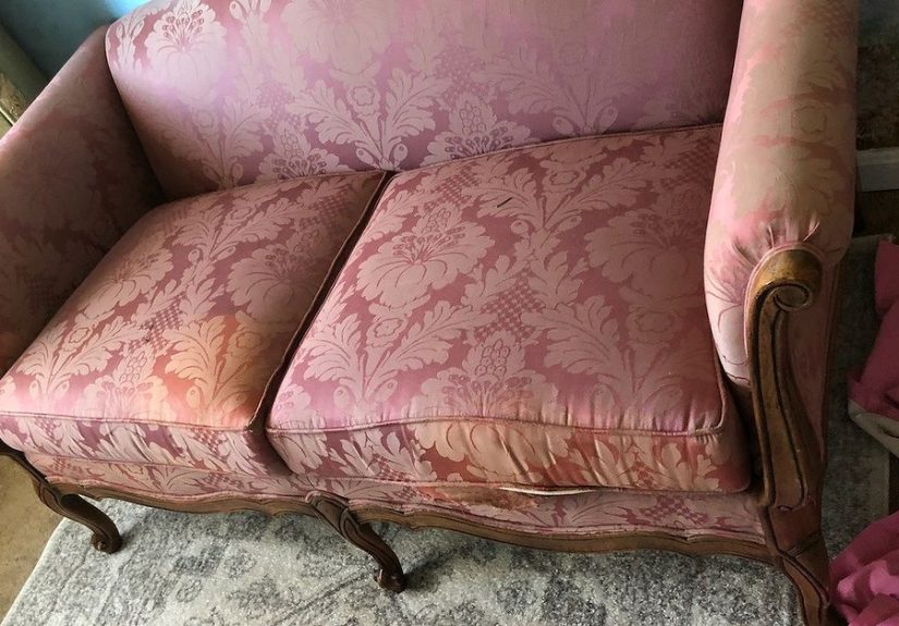 How To Upholster Couch Project Using Hot Glue Gun