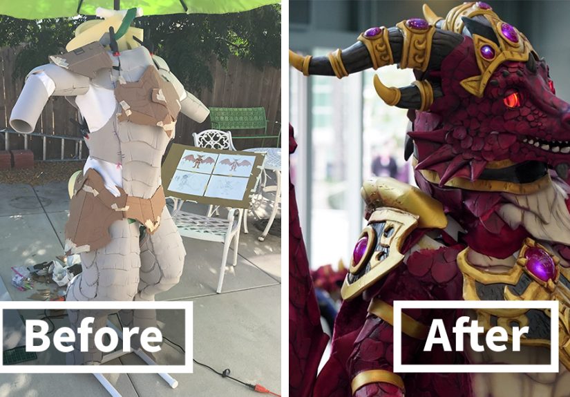I Used Foam And 3D Prints To Create An Animated Dragon Cosplay And It Took Me Over 400 Hours (18 Pics)