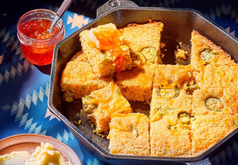 Jalapeño-Cheddar Skillet Corn Bread Recipe