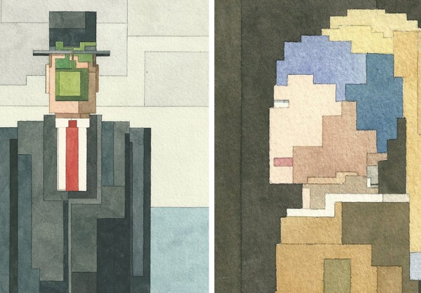 My 8-Bit Watercolors Based On Famous Artworks
