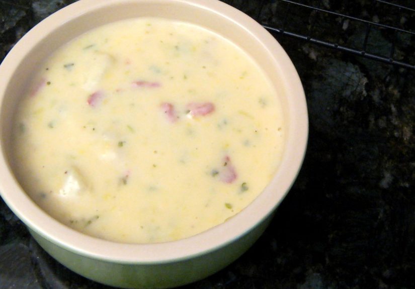 Potato Soup With Ham and Cheddar Cheese Recipe