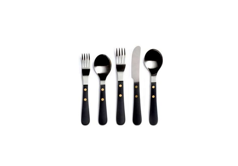 Provencal Black 5 piece Place Setting