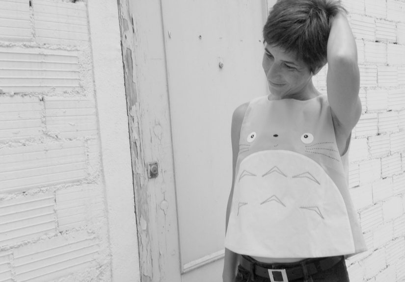 Totoro Open Back Crop Top