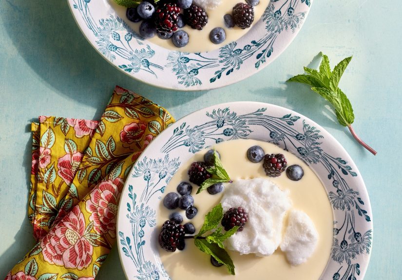 Berry Floating Islands Recipe