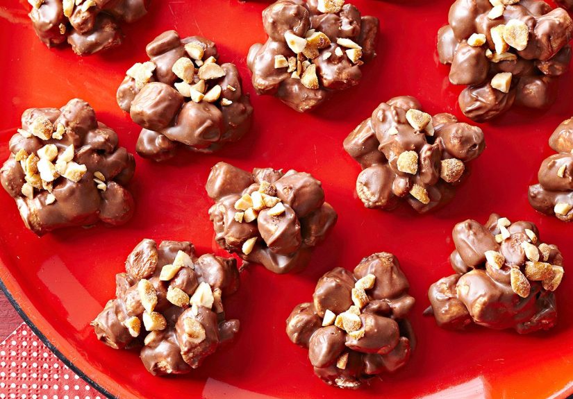 Chocolate-Marshmallow-Peanut Clusters Recipe