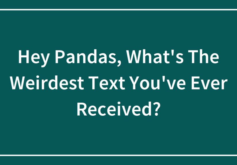 Hey Pandas, What’s The Weirdest Text You’ve Ever Received?