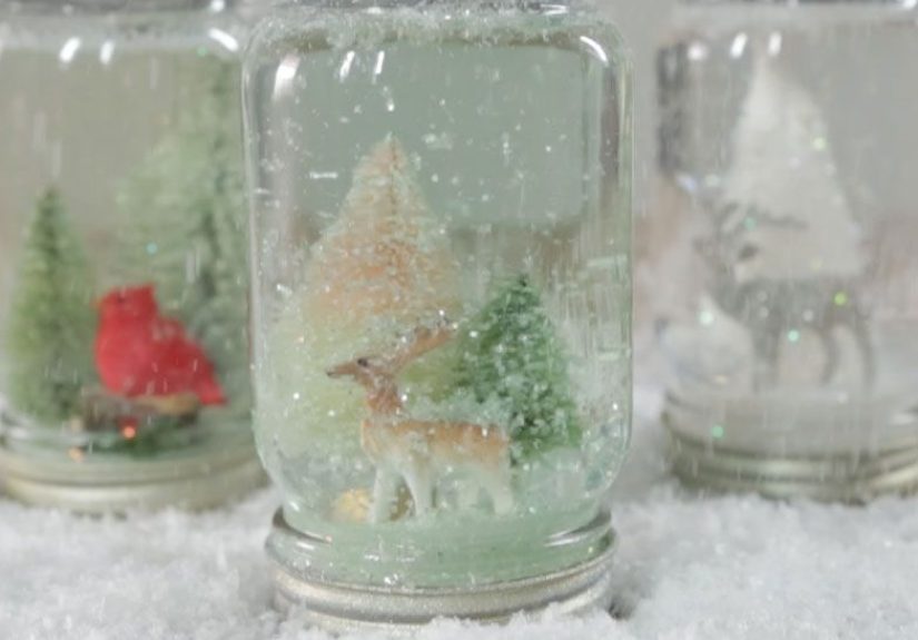 How to Make Mason Jar Snow Globes