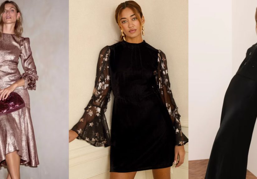 Next's sparkly dresses combine two winter trends