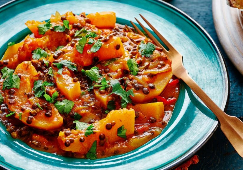 Warming Vegan Slow Cooker Pumpkin Stew Recipe