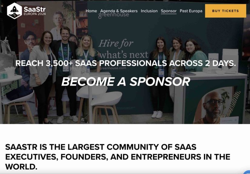 What Sponsorships Are Left for SaaStr Europa in London on 6-7 June!!
